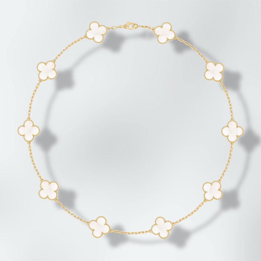 Collier Nacre White Alhambra 10 motifs