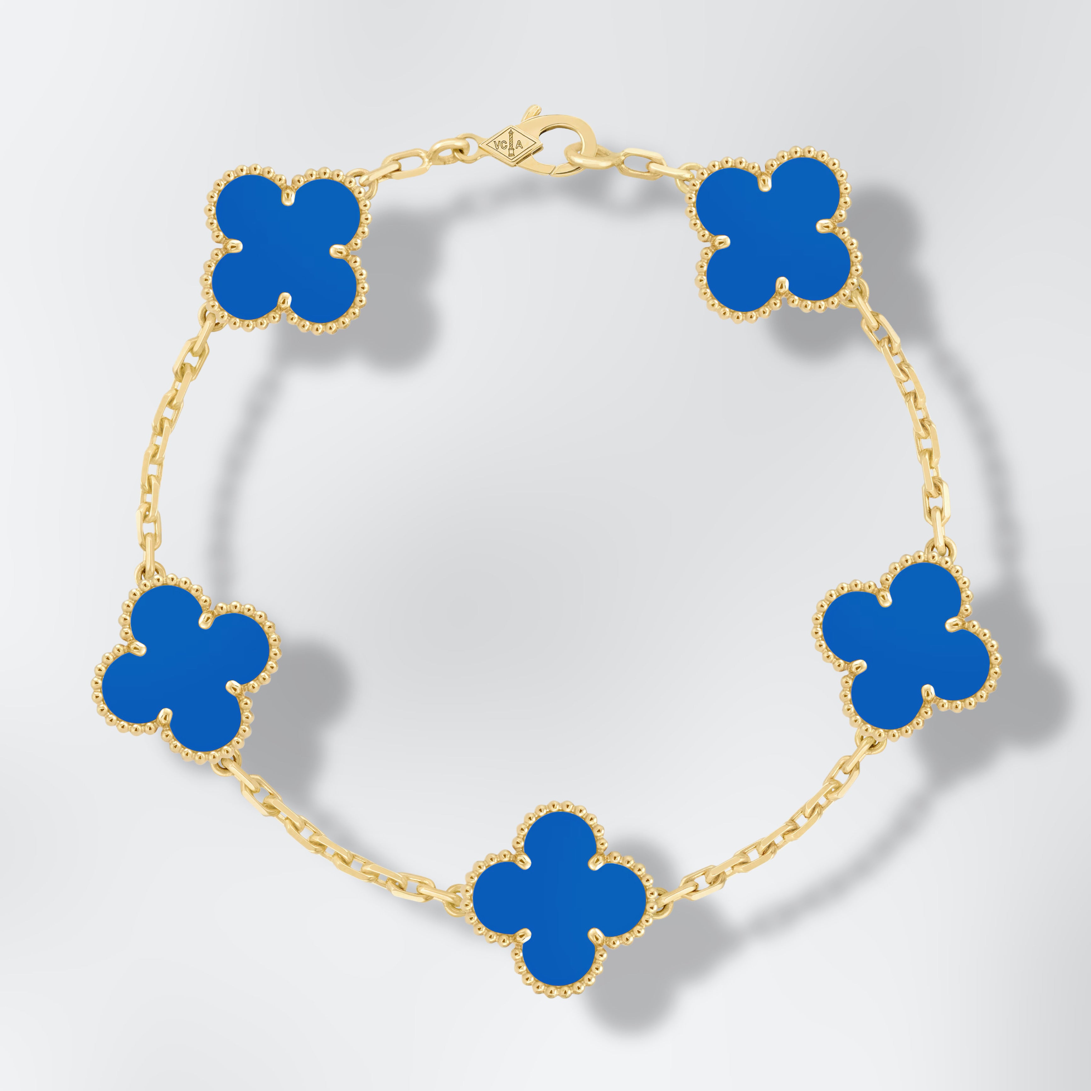 Bracelet Agate Alhambra 5 motifs