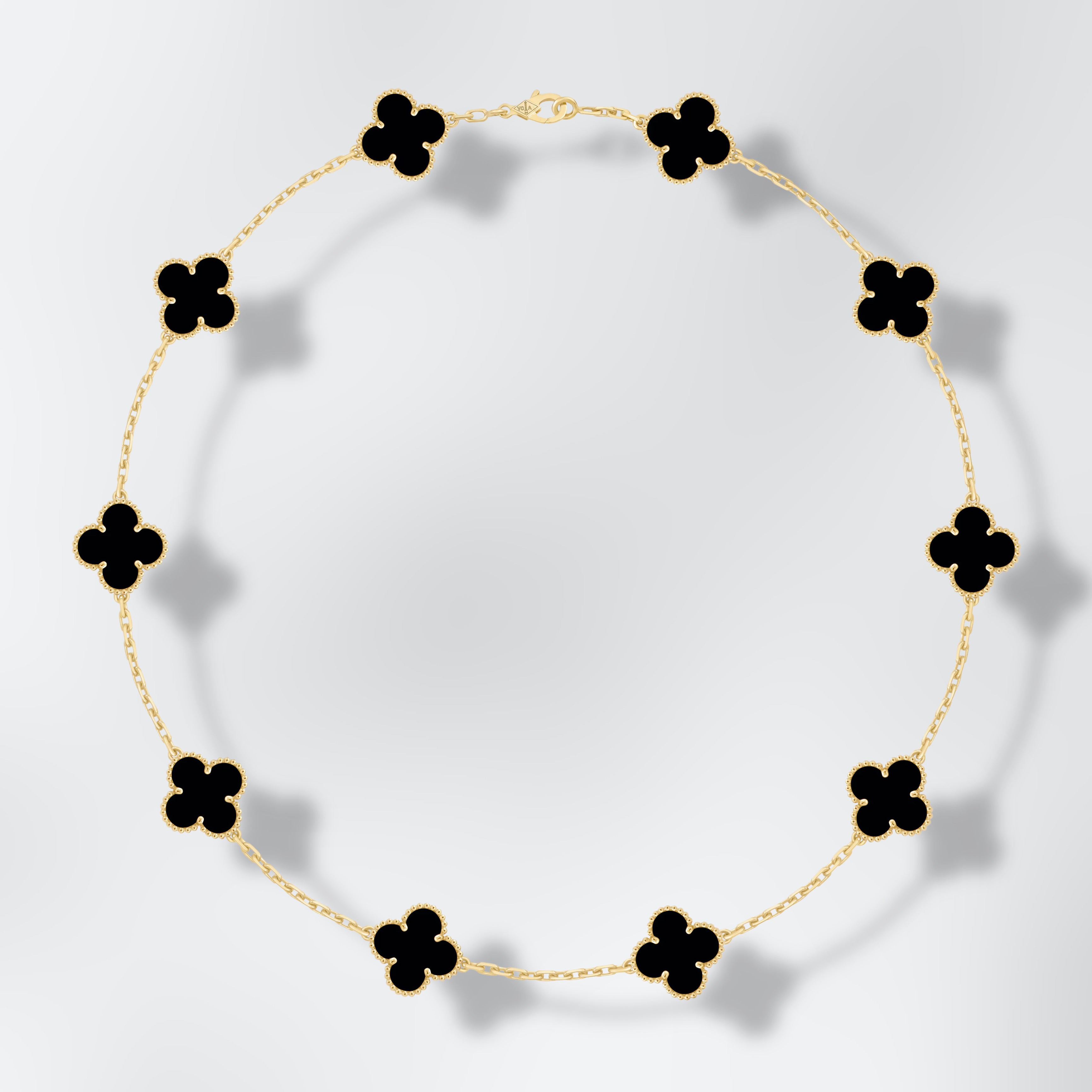 Collier Onyx Alhambra 10 motifs