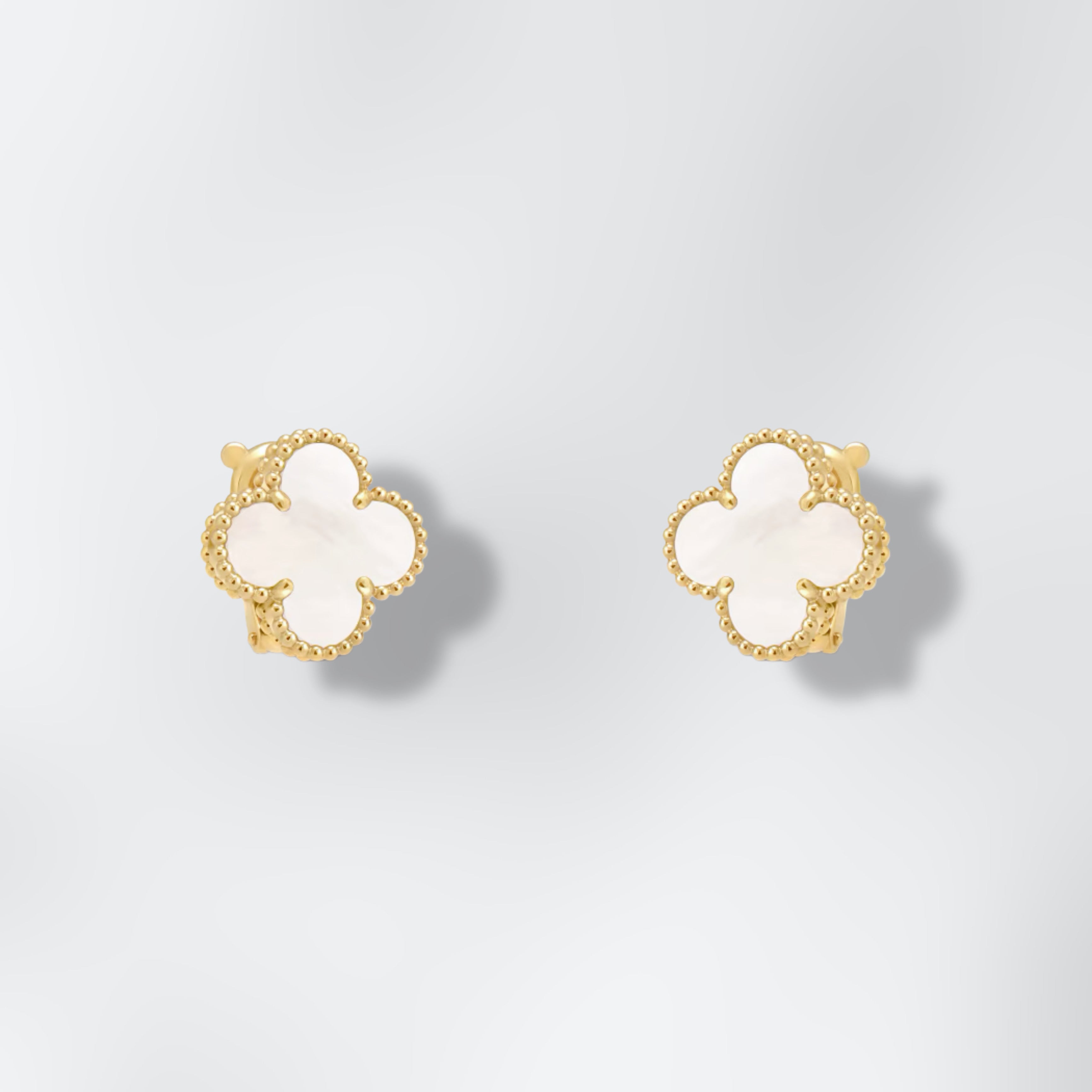 Boucles d'oreilles Nacre White Alhambra