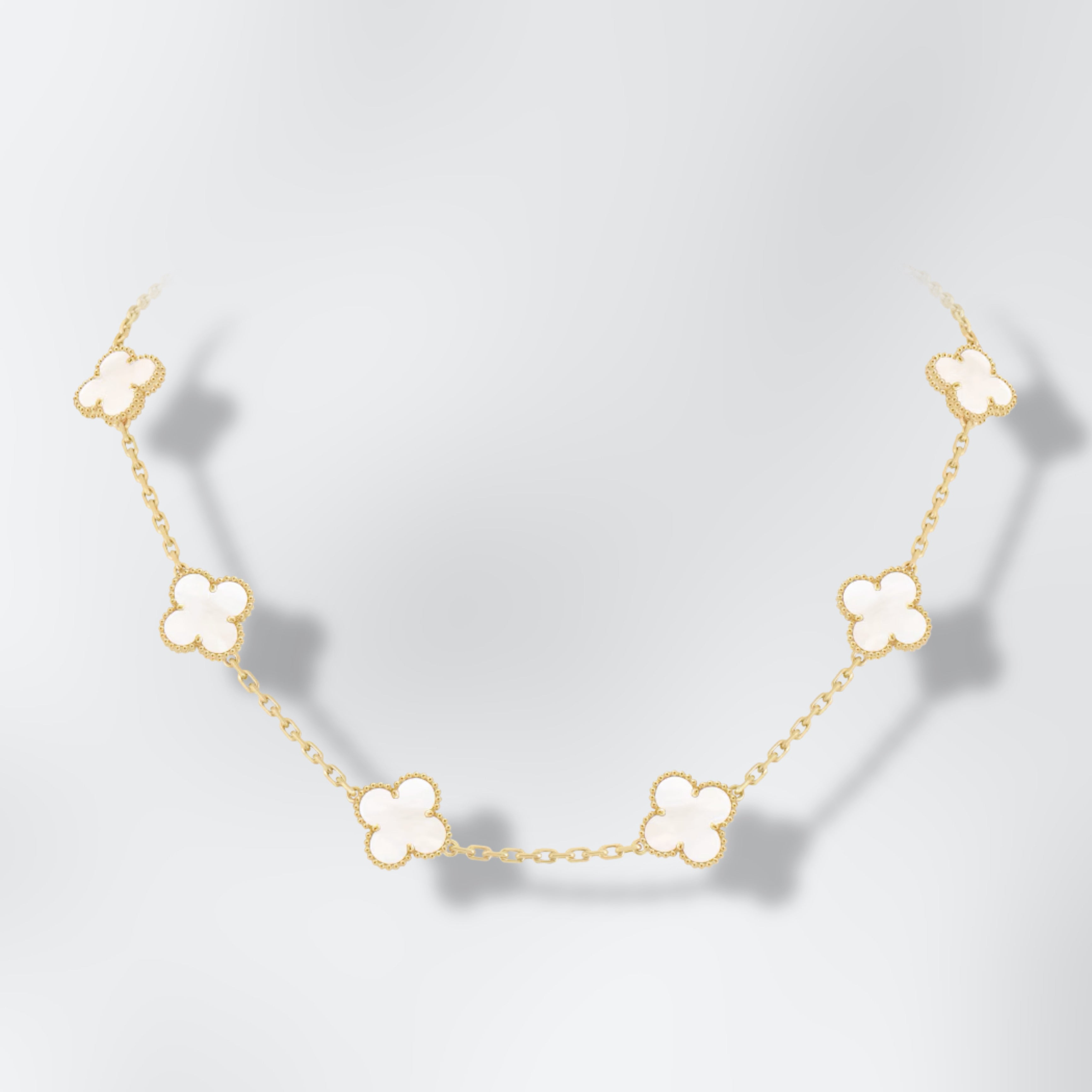 Collier Nacre White Alhambra 10 motifs